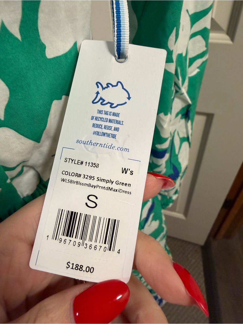 Southern Tide Long Sleeve Floral Maxi Dress NWT Resort Style - Picture 5 of 9